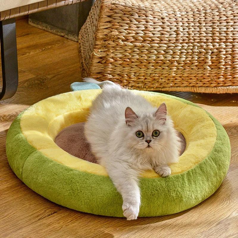 All-season Cat Bed & Small Dog Pet Sleeping Pad - Comfortable Summer Cool/Winter Warm Fleece Bed with Non-slip Base Oasis Select