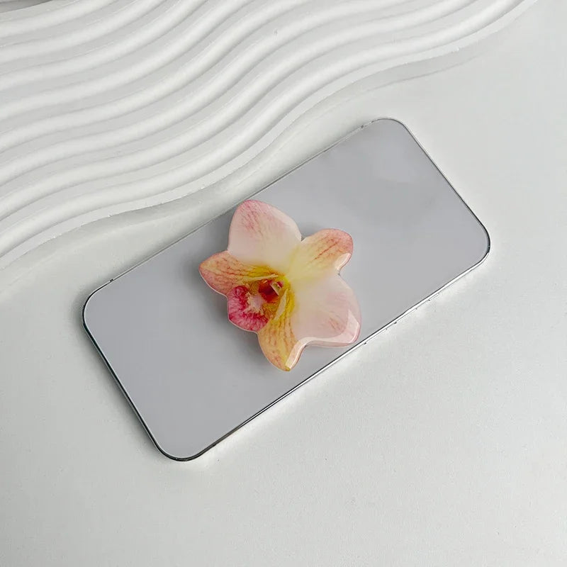 Acrylic Flower Phone Holder Socket Folding Phone Grip Trendy Mobile Phone Ring Buckle Stand For Universal Smartphone Accessories Oasis Select S3
