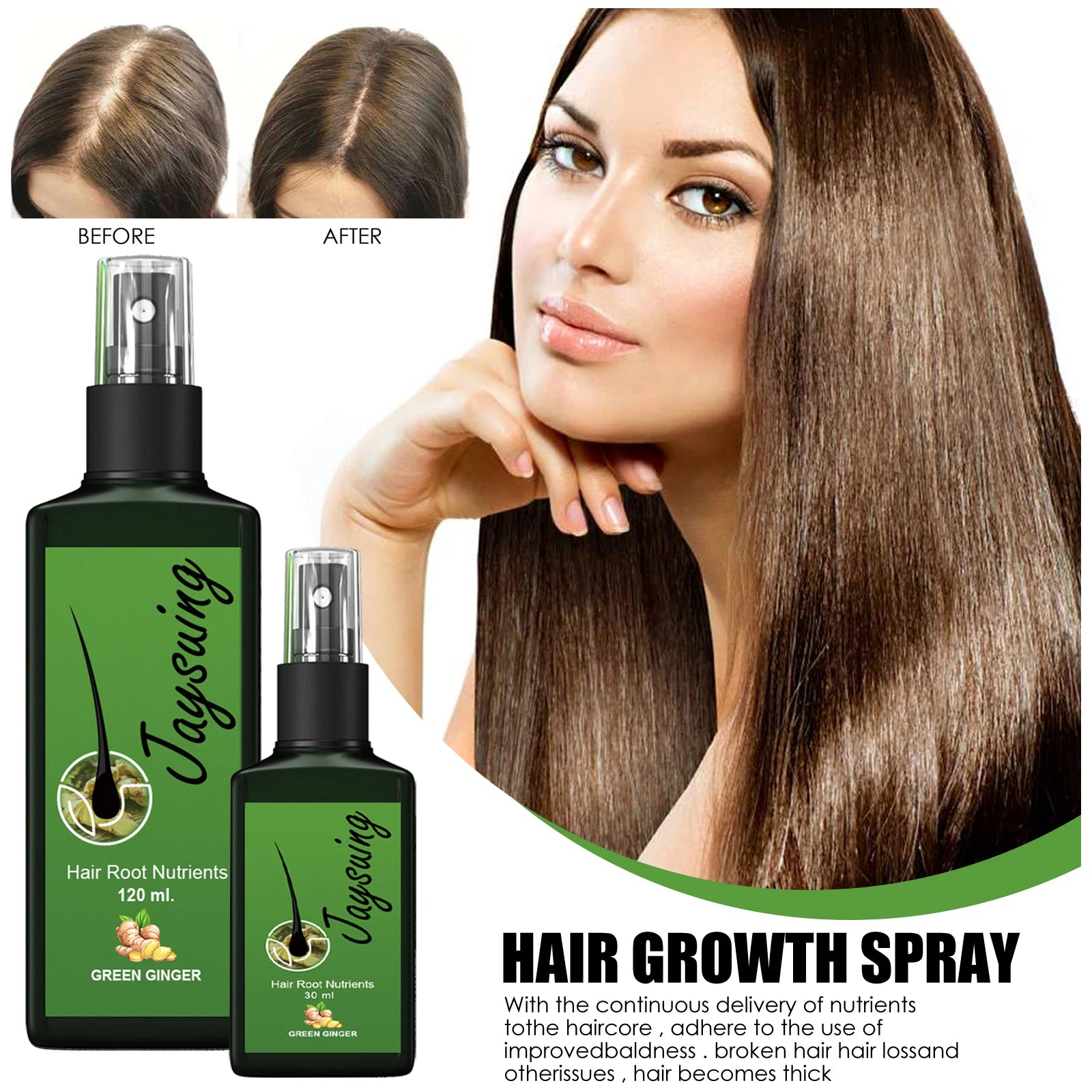 Nourishing Hair Care Serum Spray – Scalp & Smoothing Treatment Hair Serum Spray Oasis Select