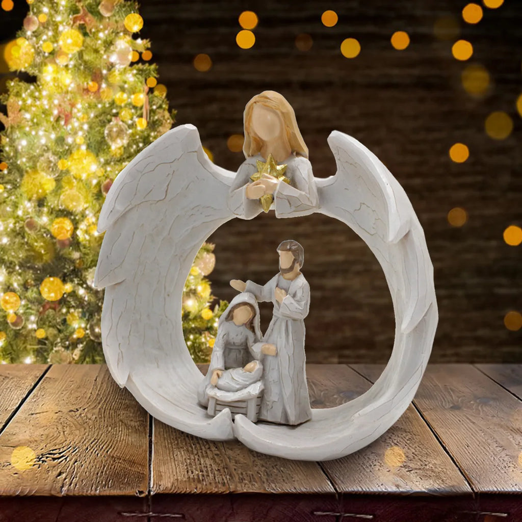 Angel Ornament Home Garden Ornament Creative Jesus Ornament Home Decor Oasis Select