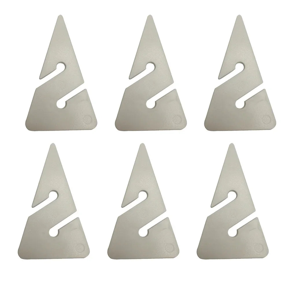 6PC Scuba Dive Cave Wreck Dive Line Arrow Markers ABS Triangle Shape guide rope indicator For Techical Cave Diving Diver Oasis Select 6 White
