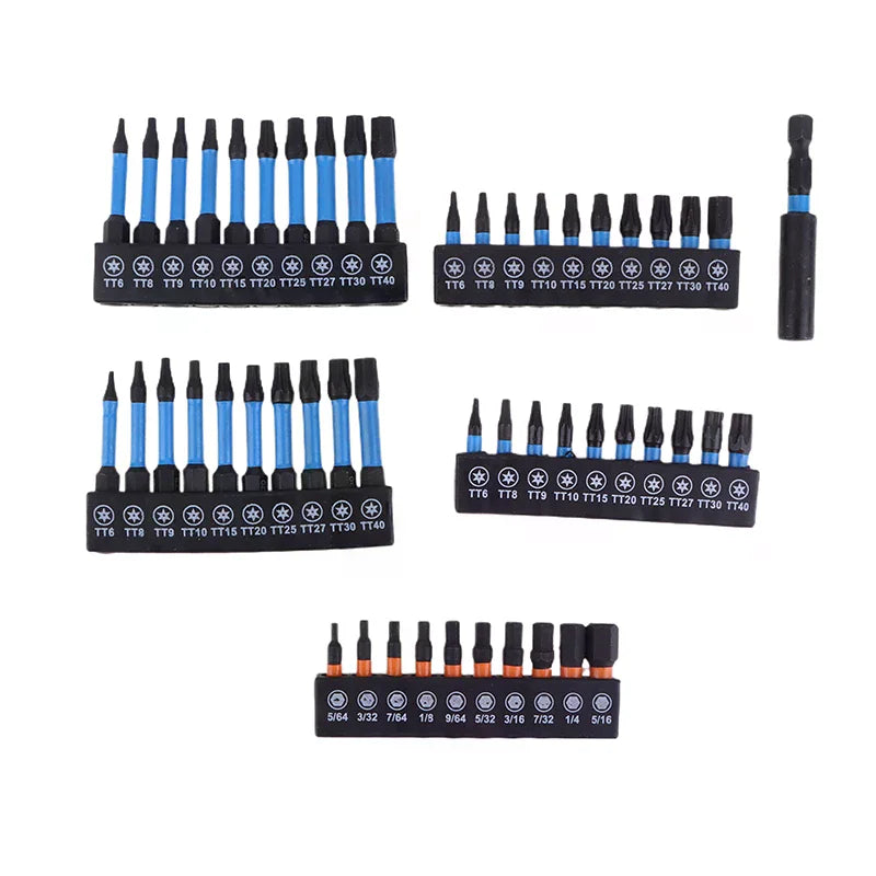 S2 Steel Star Impact Drill Bits, 21/10PC Set, Hex Shank, Magnetic Screwdriver and Electric Drill Wrench Set. Oasis Select