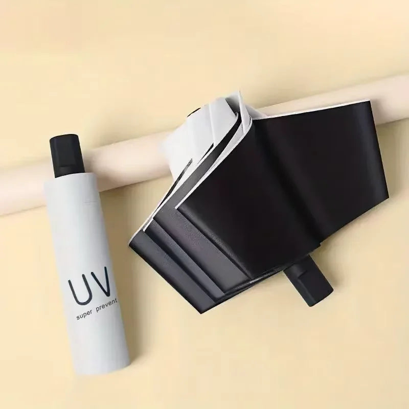 Travel Umbrella Windproof Folding Umbrella for Rain,Compact Umbrella for Car,Lightweight UV Protection Sun Umbrella for Men and Oasis Select white