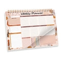 Nordic Style Weekly Planner Notebook Colorful Thicken Paper Desk Task Planning Coil Design 52-page Work Planners for Goals Oasis Select B