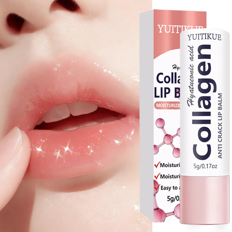 Collagen Lip Balm – Hyaluronic Acid 24H Hydration Anti-Crack