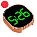 LED Car Electronic Watch Luminous Clocks Dashboard Stick-On Mini Digital Touch-Control Clocks LED Display Auto Ornament Oasis Select D