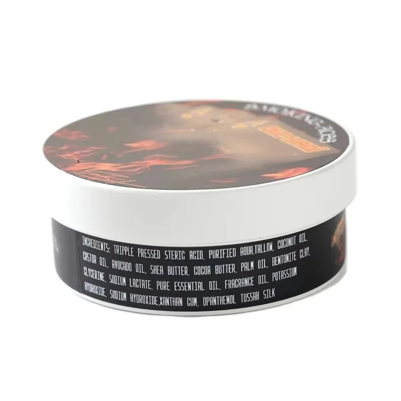 2026 New Arrival YAQI Smoking Aces Artisan Shaving Soap for Men 170g Luxury Moisturizing Beard Grooming Essentials Oasis Select