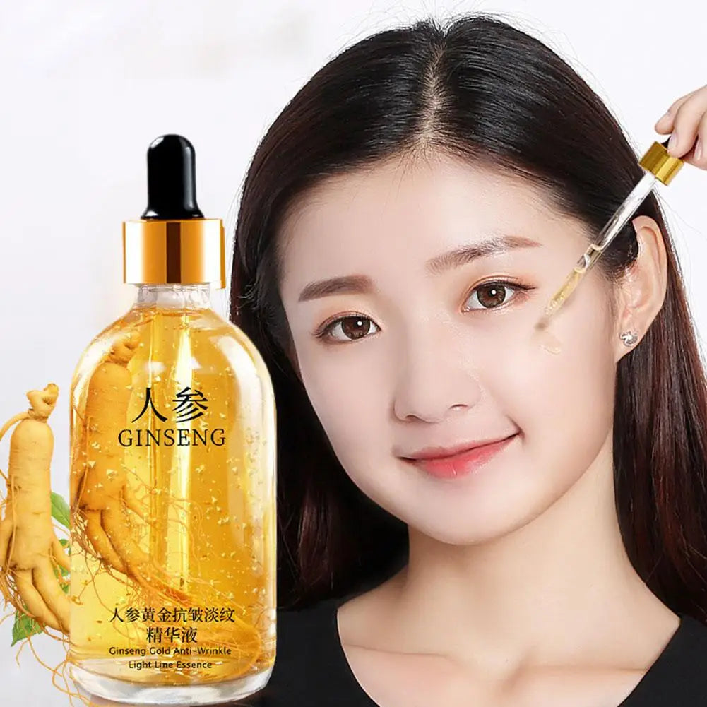 Gold Ginseng Face Essence Polypeptide Anti-wrinkle Lightning Moisturizing Facial Serum with Niacinamide Skin Care Oasis Select