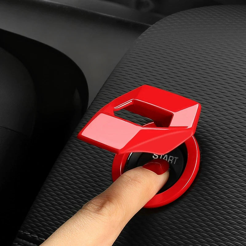 New Car Engine Start Stop Switch Button Cover Decorative Auto Accessories Push Button Sticky Cover Car Interior Car-Styling Oasis Select