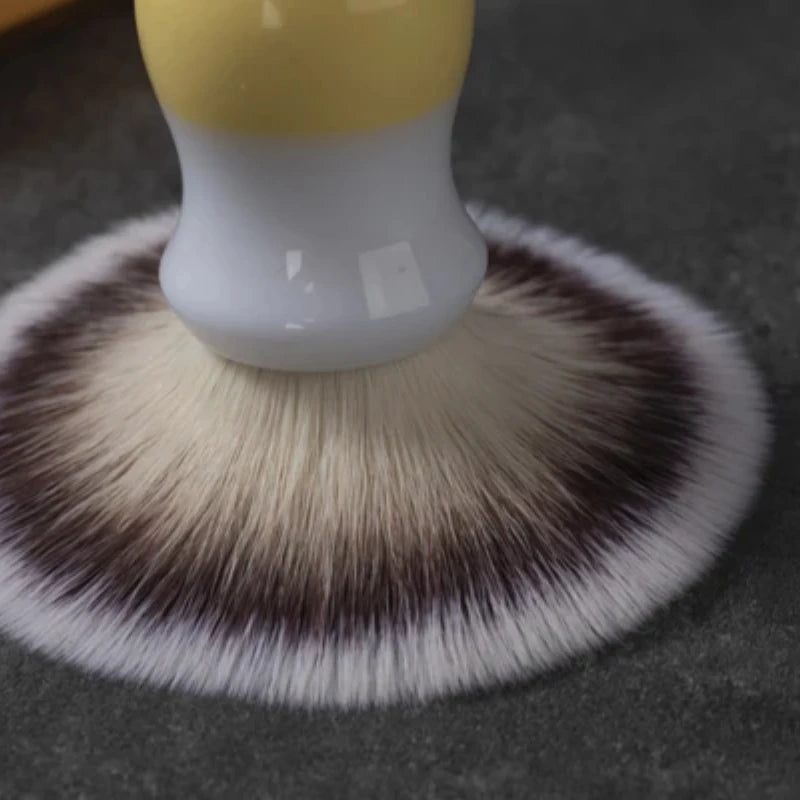 YAQI Milk Tea Synthetic Wet Shaving Brush – Travel Size