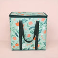 Large Reusable Insulated Grocery Bag Hot Cold Thermal Food Bag Zipper Wide Mouth Spacious with Pockets for Shopping Picnic Oasis Select green