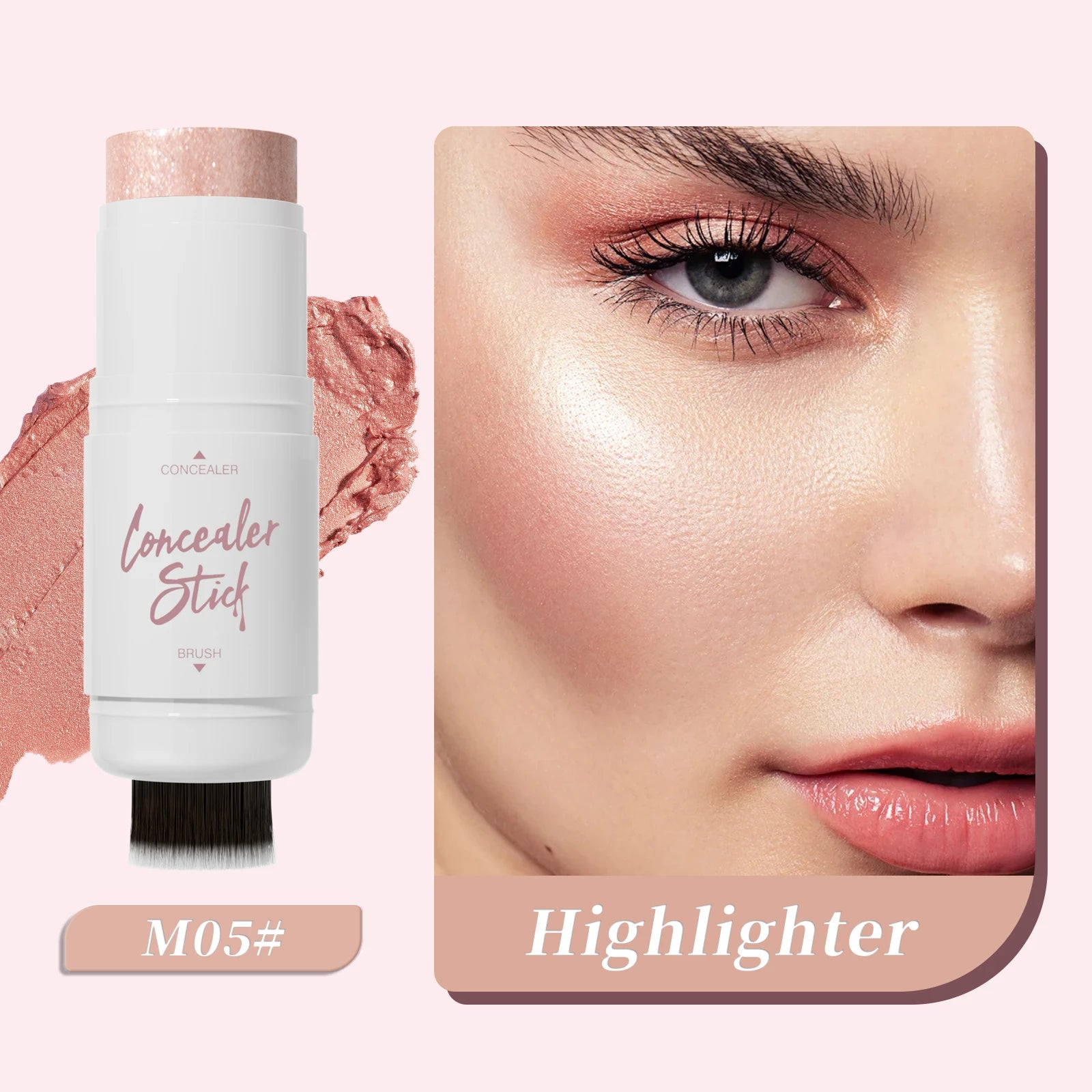 Hello Kiss Double-Ended Highlighter & Contour Stick | Waterproof