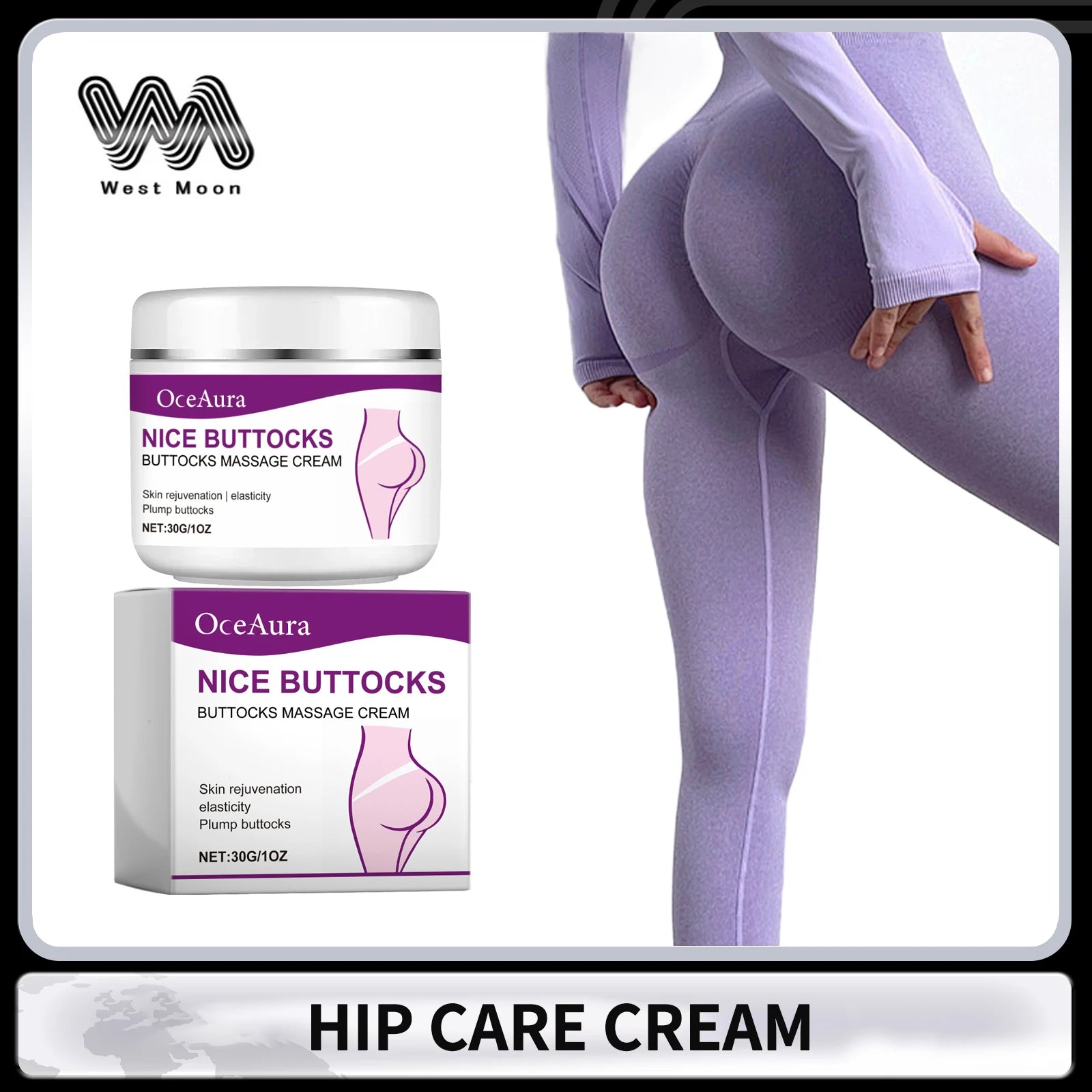Hip Firming Cream Butt Lift up Big Ass Prevent Sag Buttock Enlargement Cream Improve Sagging Shaping Sexy Body Care for Women Oasis Select