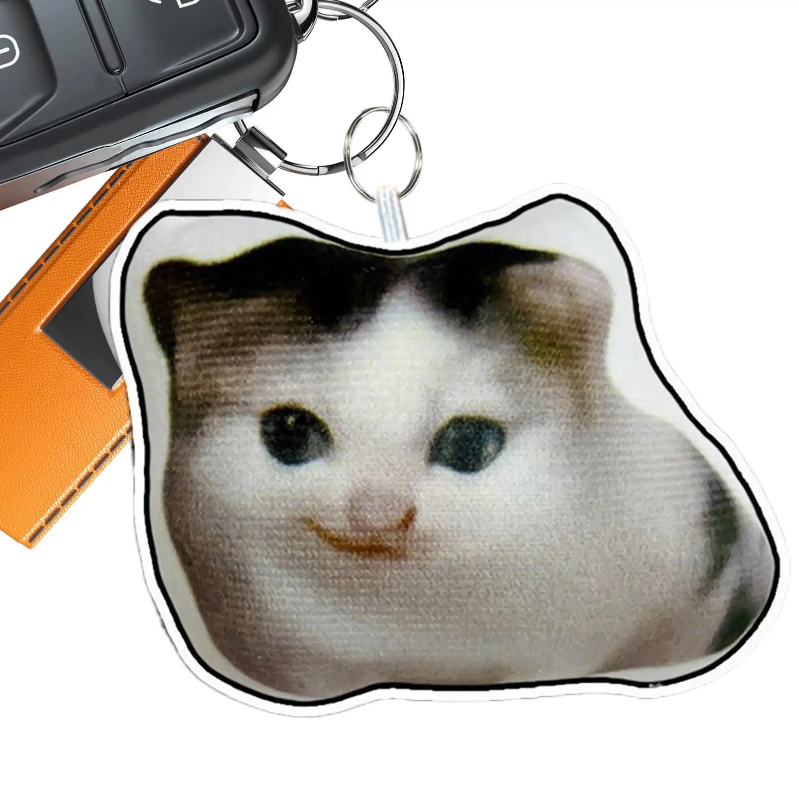 Cat Key Chain Cute Kitten Keychain with Sound Adorable Backpack Keyring Pendant Cat Keychain Pendant doll keychain for Kids Oasis Select