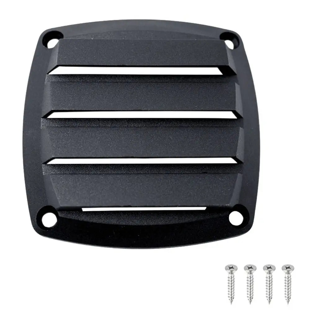 Nylon Marine Boat Air Vent Louvered Ventilator Grille 8.3cm Marine Vent Grille Oasis Select Black-