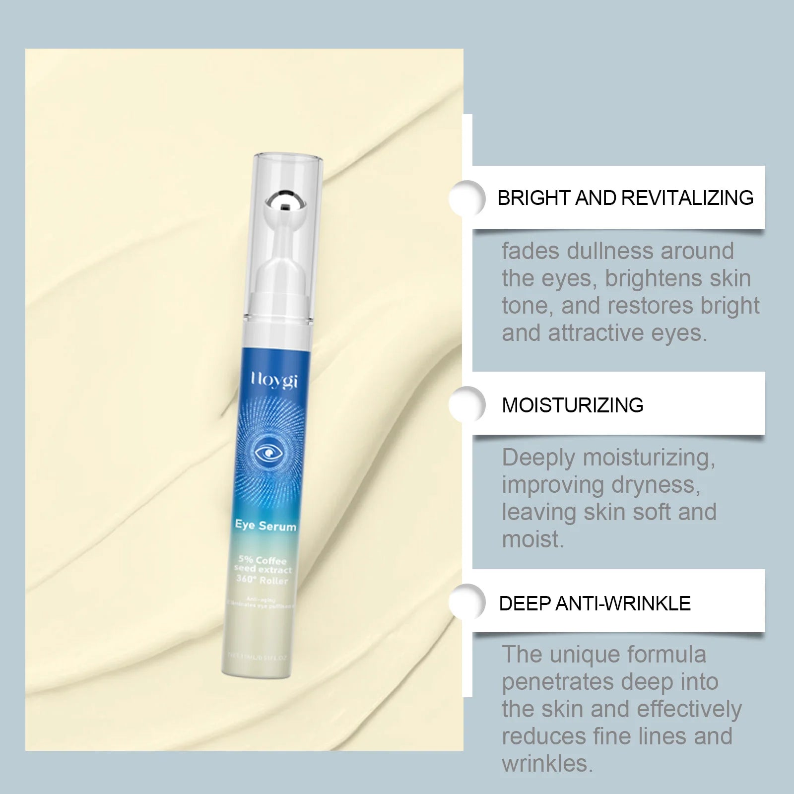 Massage Eye Serum For Both Men And Women To Remove Bags And Improve Puffiness Under Dark Circles Eye Cream Oasis Select