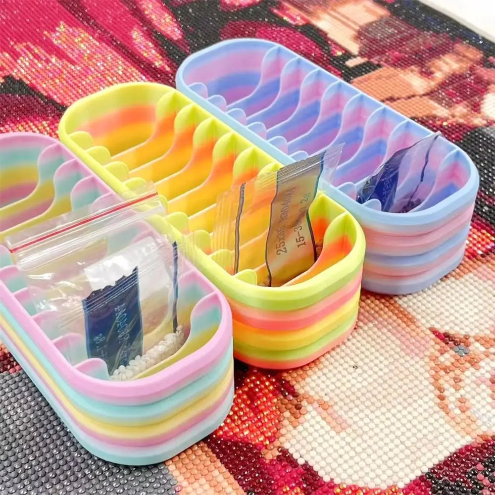 10-Grid Diamond Art Bead Storage Box | Gradient Organizer