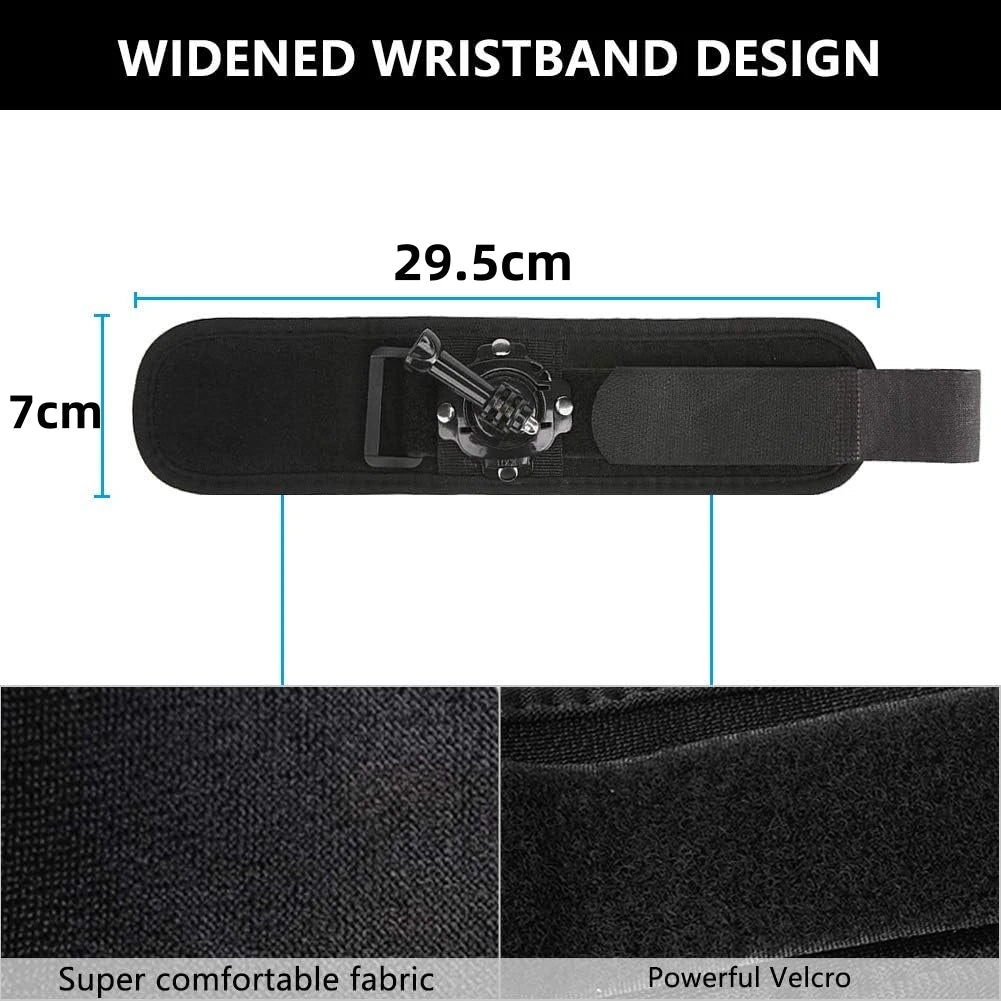 360° Rotating Wrist Strap for GoPro Hero 12 11 10 & More