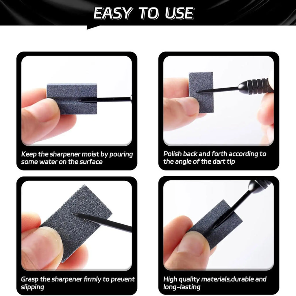 Dart Sharpener V-Shape Darts Sharpenning Tool Grinder Sharpener Portable Tip Point Dart Sharpening Stone Dart Sharpener Tools Oasis Select