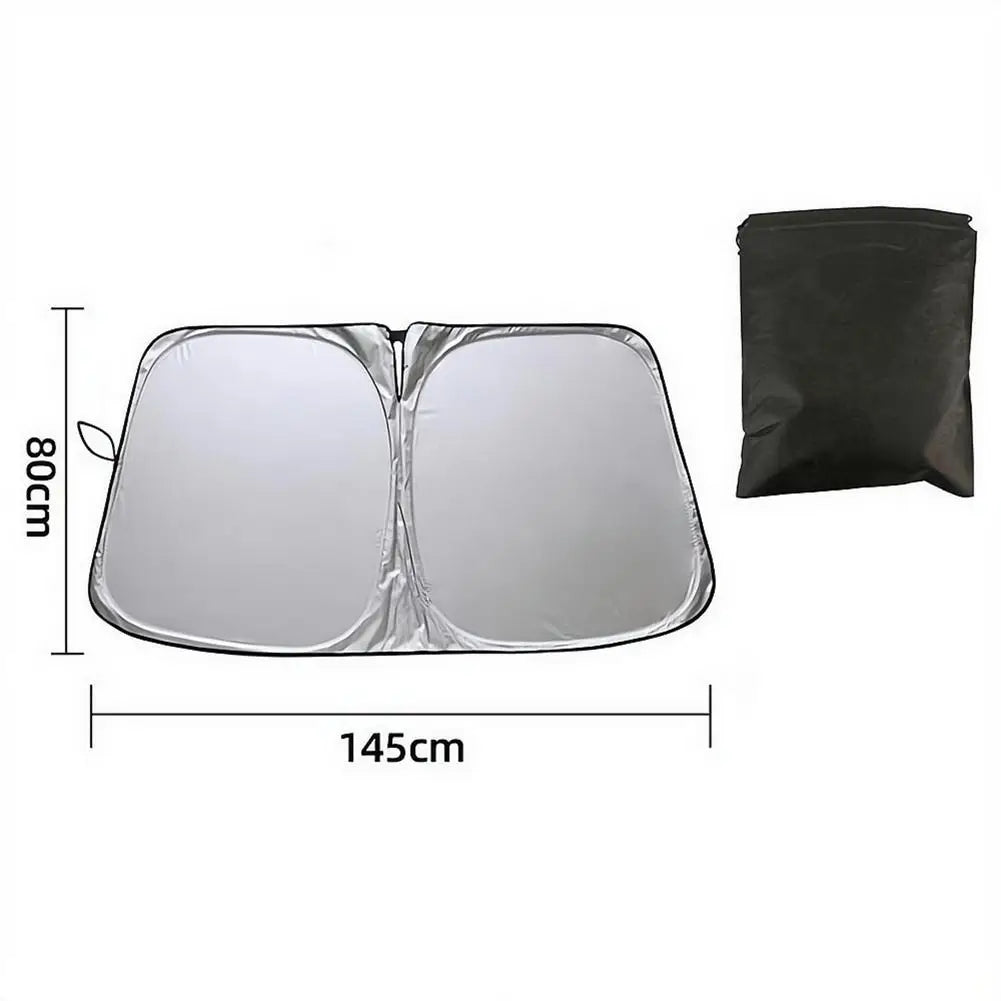 Car Sunshade Kit – Windshield & 4 Side Window UV Curtains