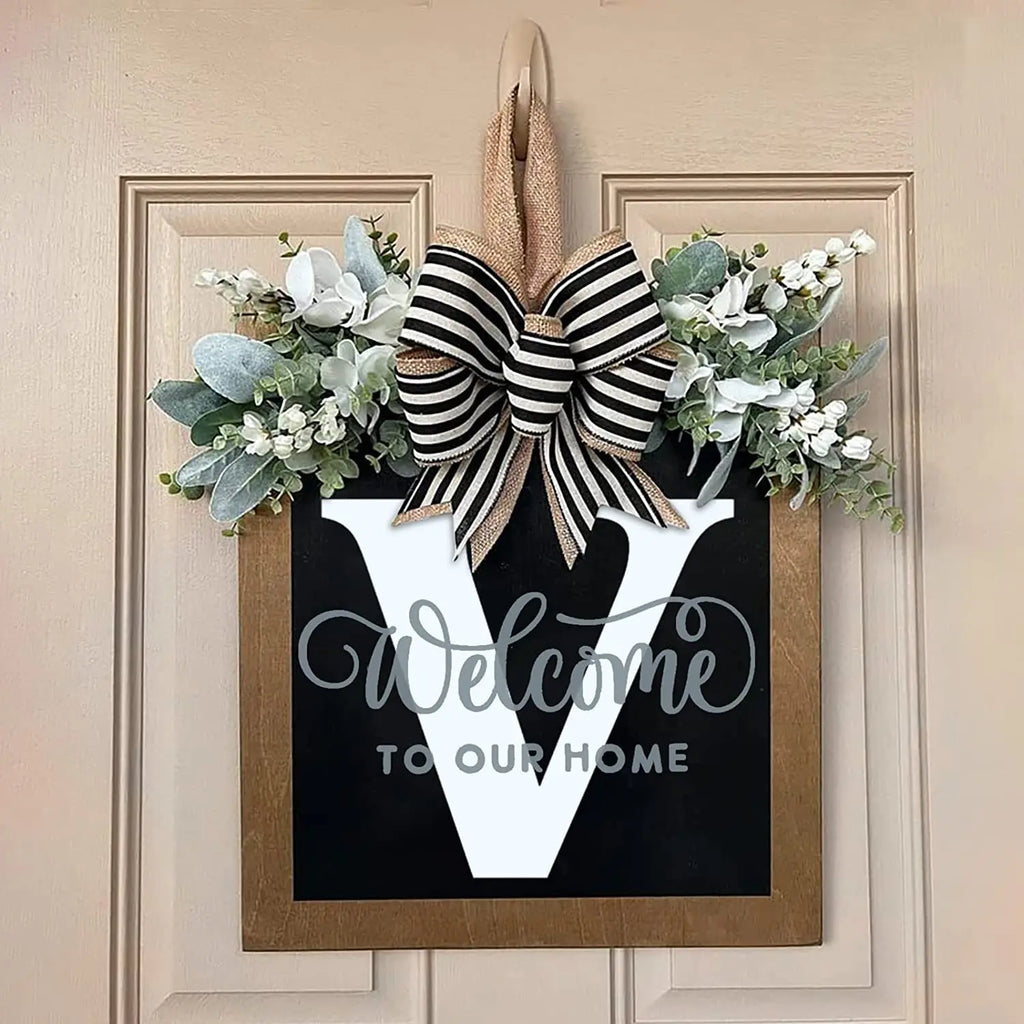 26-letter Personalized Front Door Decoration Door Hangings Layout Props Wooden Crafts Pendants Oasis Select