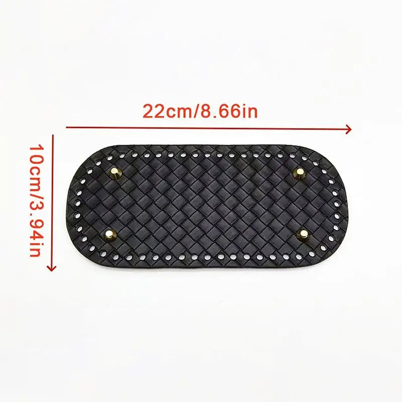 PU Leather Bag Base 22x10cm | DIY Crochet Purse Bottom DIY Bag Base Oasis Select