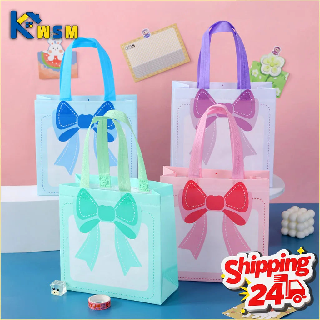 1-20PCS Valentine‘s Day Gift Bags Premium Non-Woven Tote for Birthday Party Favors Handmade Treat Bags Elegant Favor Bags Oasis Select