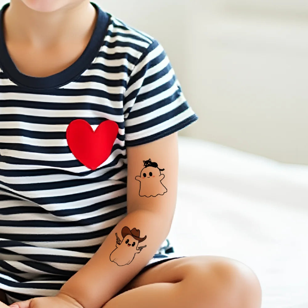 54pc Halloween Temporary Tattoos – Ghosts & Pumpkins