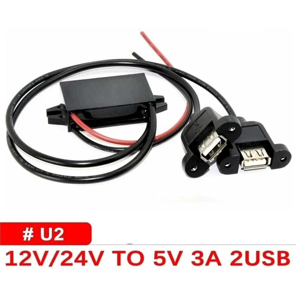 DC/DC 12V 24V To 5V 3A Converter Module 15W Regulator Power Supply For Type-C Micro USB Output Car Charger Lighting Equipment Oasis Select