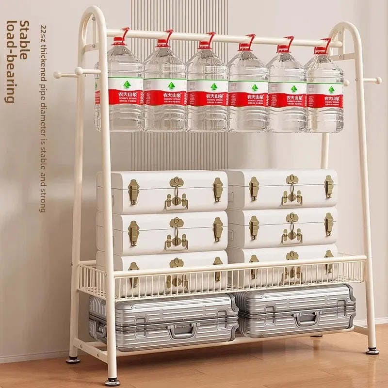 Simple Coat Rack Floor-to-ceiling Indoor Drying Rack Storage Rack Household Bedroom Floor-to-ceiling Clothes Rack Hanger Oasis Select