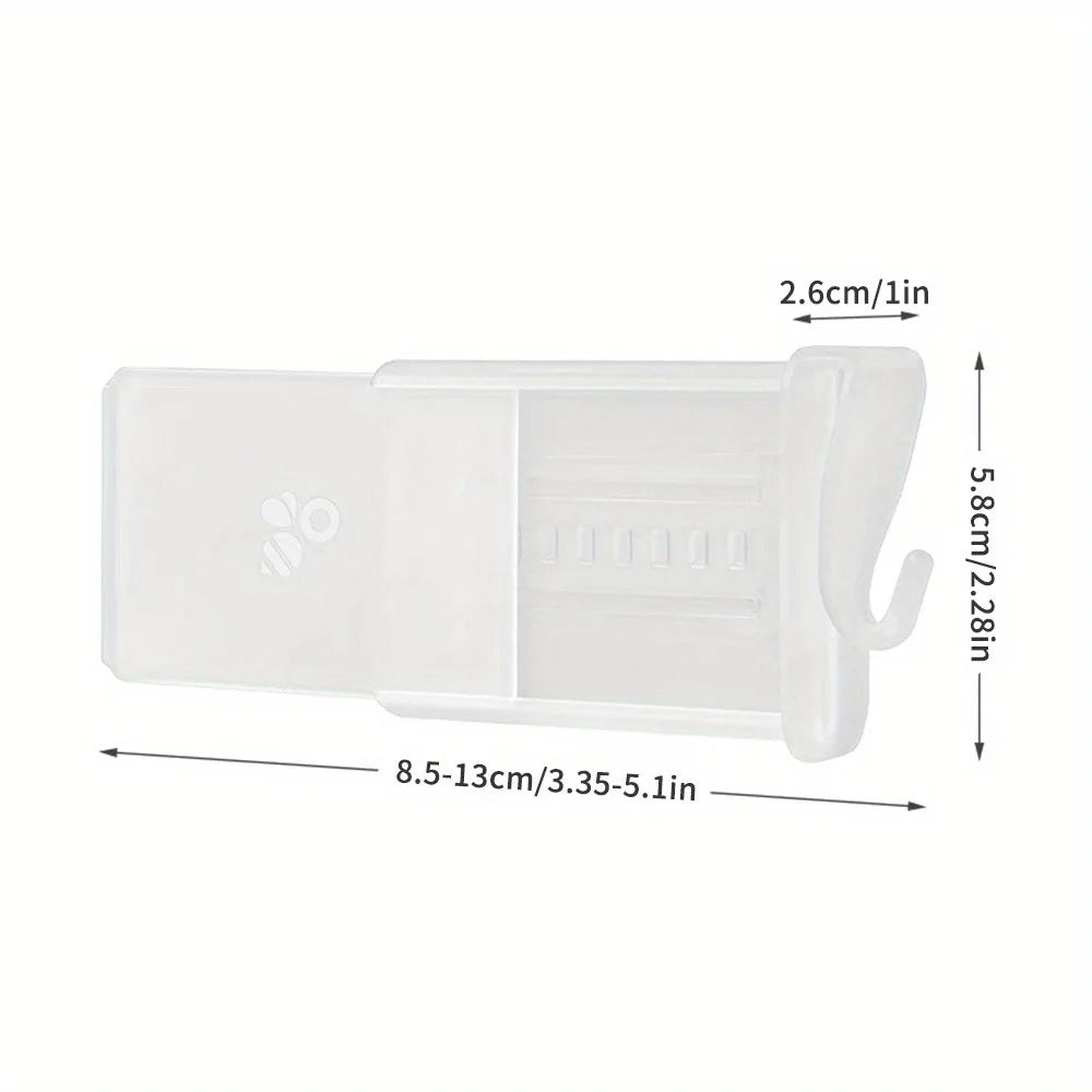 4 Pack Fridge Organizer Dividers Clear Plastic Adjustable Refrigerator Shelf Separators Kitchen Storage Holders Container 2 Oasis Select 4pcs