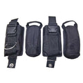 2-Pack 10LBS Technical Diving Sidemount Weight Pockets with 2 Hand-Pull Lead Shot Inner Bags BCD Quick Release Dump Pouches Oasis Select black