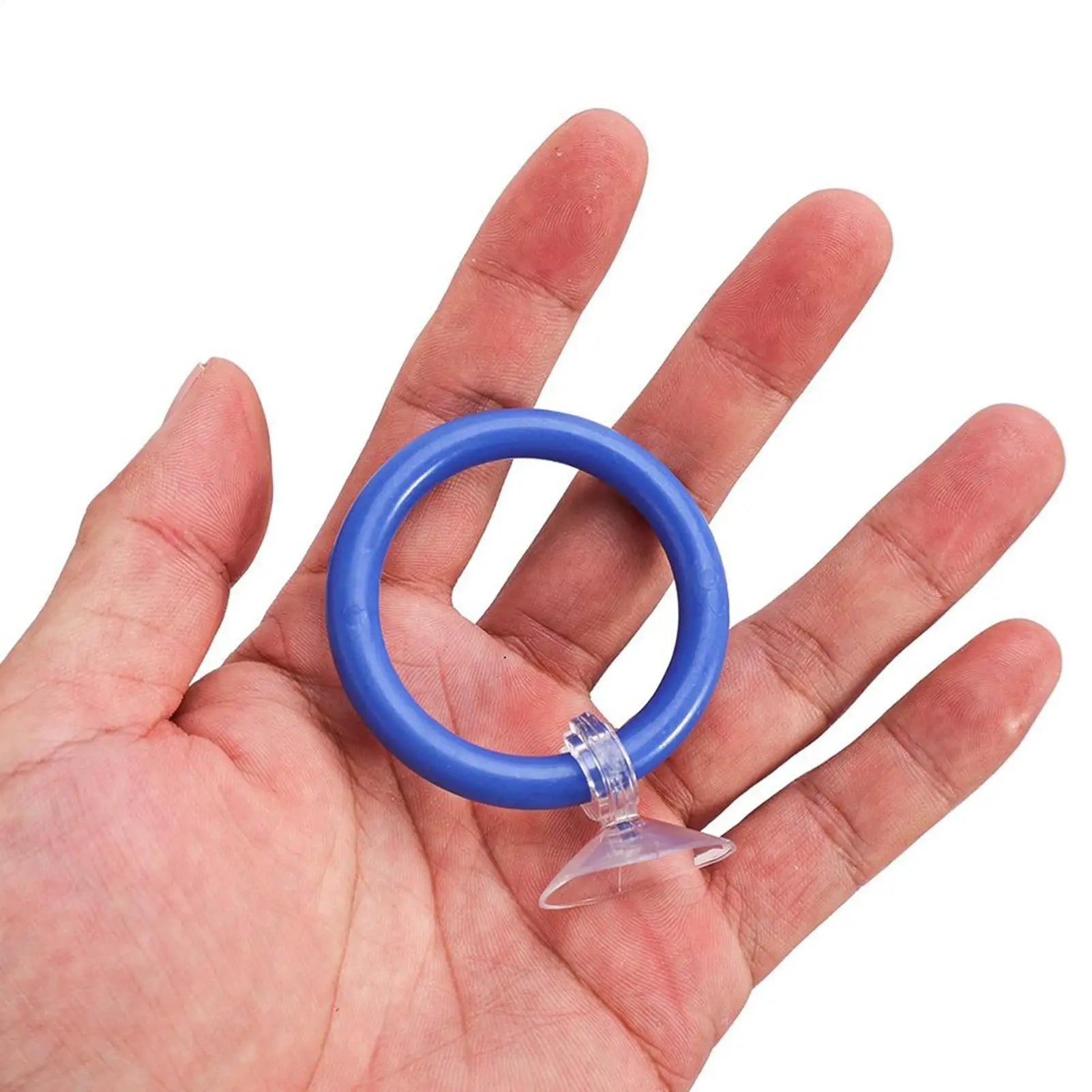 2Pcs Fish Training Ring Suction Cup Fish Tank Feeding Ring Fish Tail Toy Betta Training Circle Fish Tank Decorative Enrichment Oasis Select