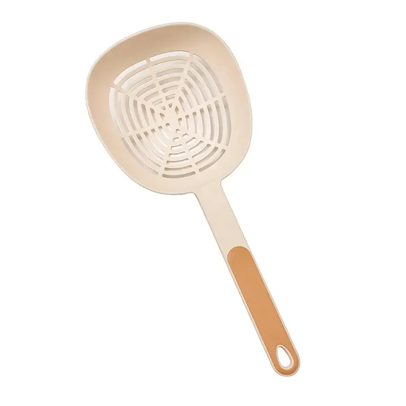 Long Handle Pasta Strainer Spoon – Food Grade & Heat Resistant Pasta Strainer Spoon Oasis Select orange