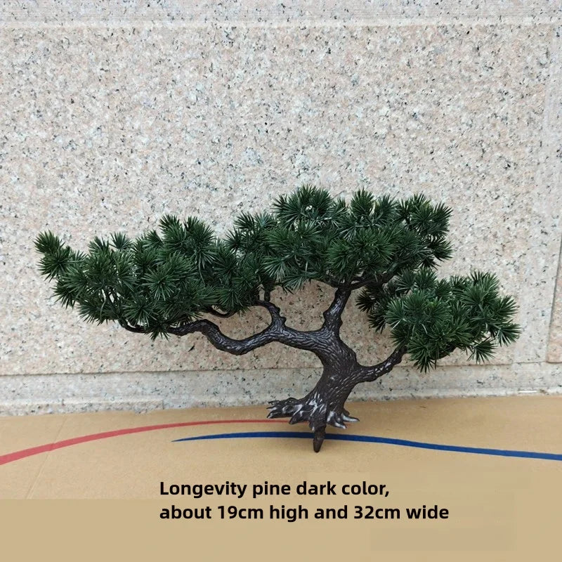 Artificial Pine Bonsai Tree – Faux Desktop Plant Decor