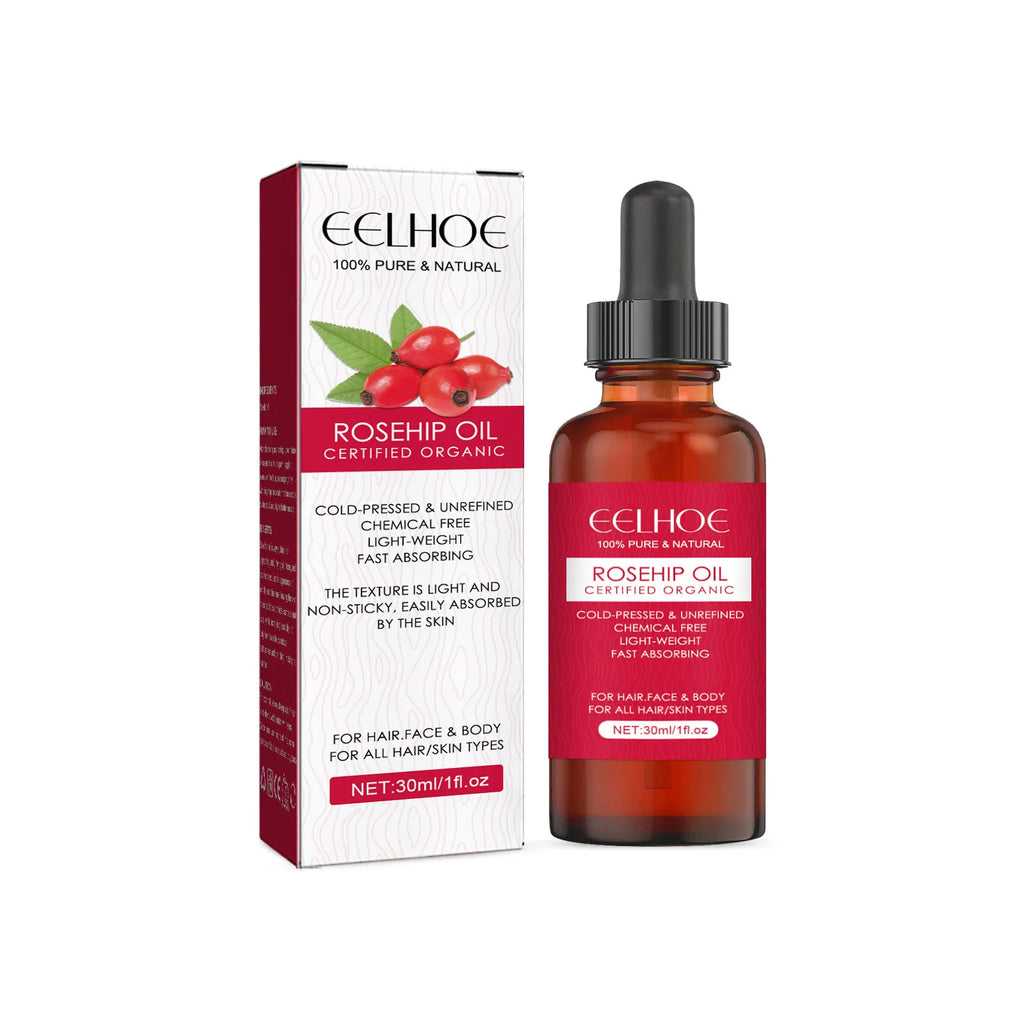 EELHOE Rosehip Facial Essential Oil Fade Fine Line Lifting Firming Repair Smooth Moisturizing Whitening Nourishing Skincare Oil Oasis Select 30ml