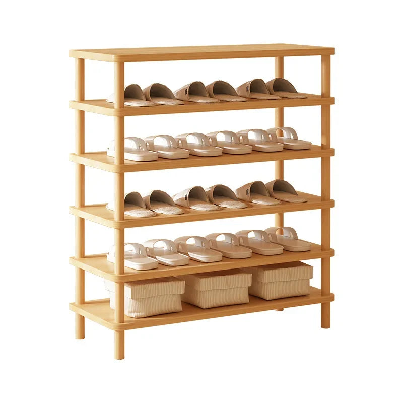 Wooden Shoe Rack Simple And E****mical Household Multi-layer Storage Rack Rental House Dormitory Shoe Cabinet Storage Artifact Oasis Select