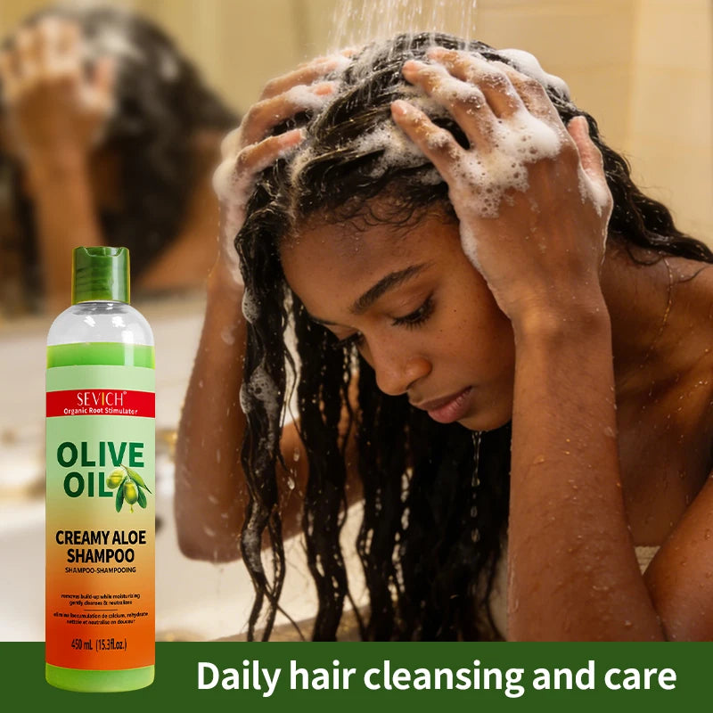 Olive Oil Shampoo 450ml Deep Cleansing Dandruff Removal Shampoo Oil Control Prevents Hair Breakage Scalp Cleansing Hair Care Oasis Select