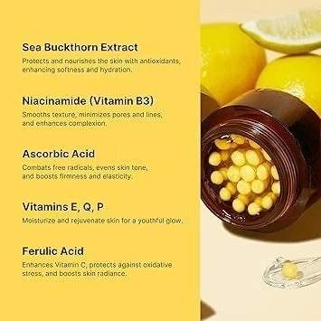 Vitamin C Golden Capsule Face Moisturizer | Glow & Hydration