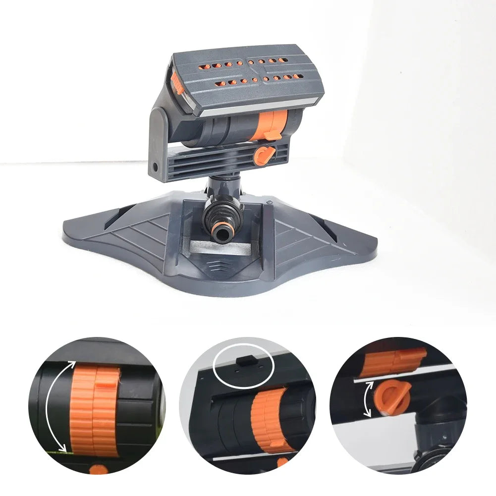 Mini Oscillating Sprinkler – 16-Hole Adjustable Garden Watering Oscillating Garden Sprinkler Oasis Select
