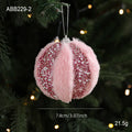 Christmas Tree Ornament Unique Pink Fluffy Christmas Ball Christmas Ball Decoration Modern Holiday Ornament For Festive Holiday Oasis Select Style B 8cm