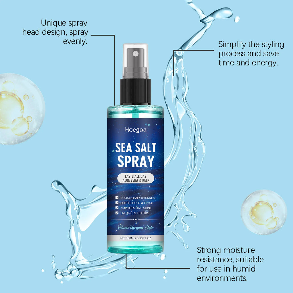 Hoegoa Sea Salt Curl Spray – Texturize & Boost Curls 100ml Curl Styling Spray Oasis Select
