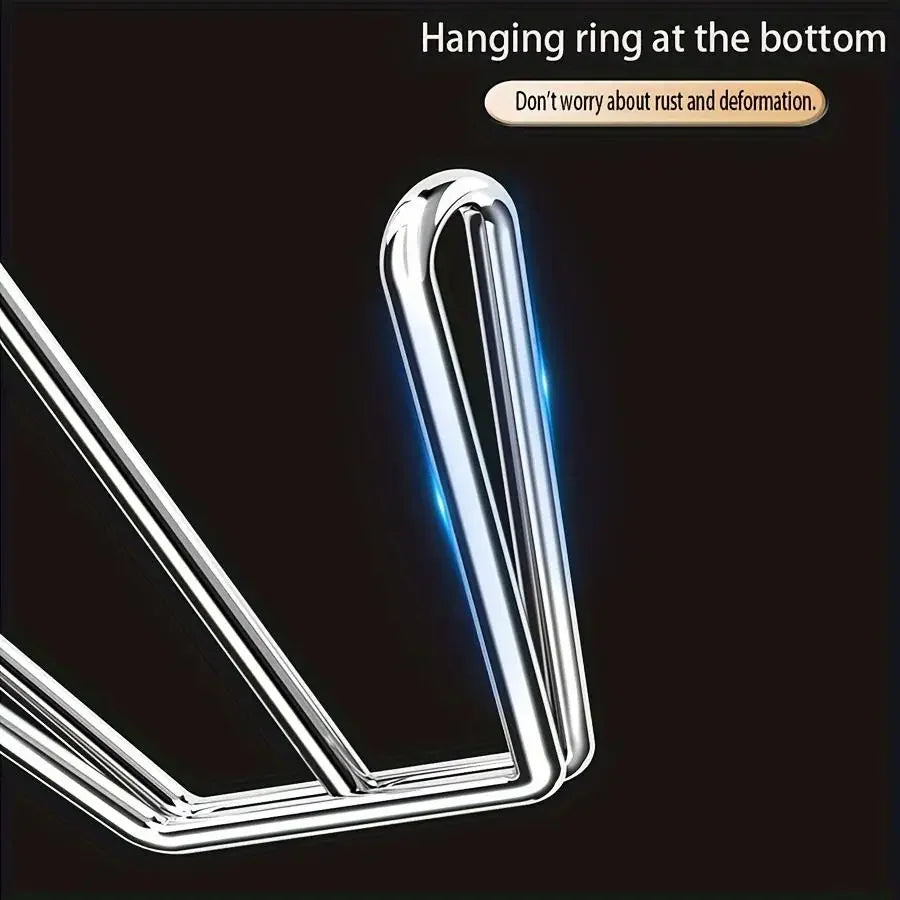 Stainless Steel Shoe Hanger Rack – Double Hook Drying Design Shoe Hanger Rack Oasis Select