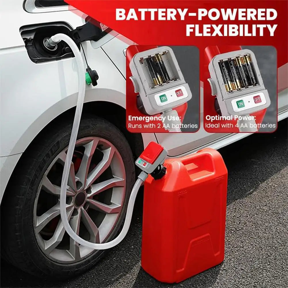Electric Fuel Transfer Pump – Auto-Stop, 9L/min | Gas & Diesel