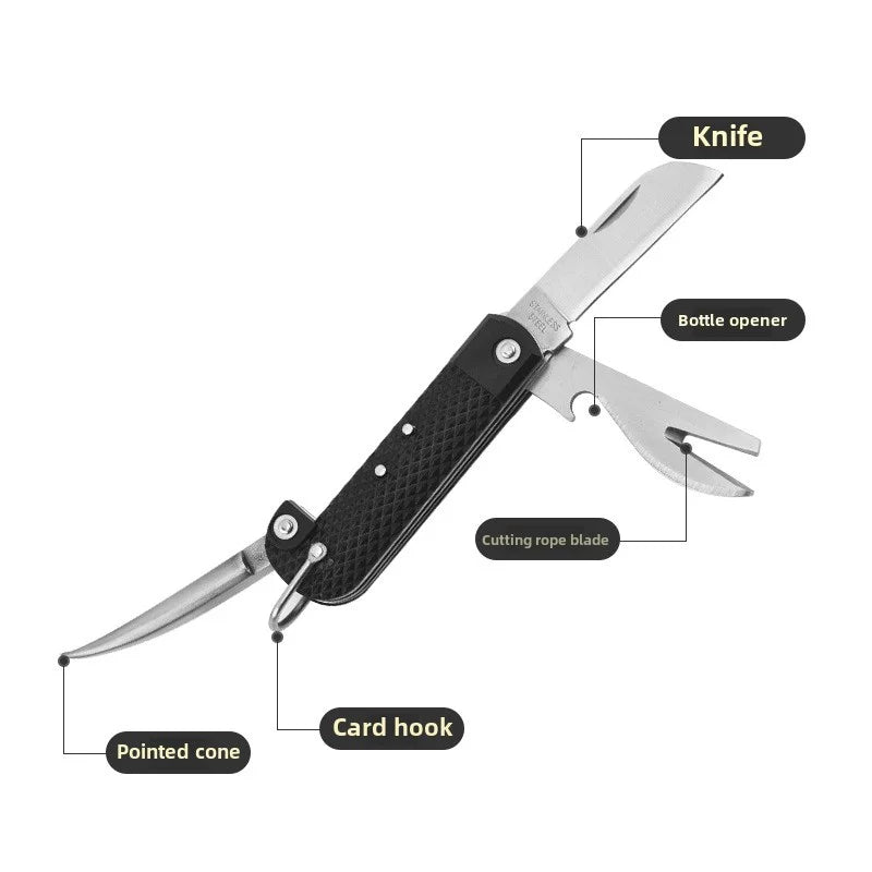 Multi-functional Foldable Sailor Knife Lifesaving Diving Rope Cutter Marine Seafarer Cutting Tool for Ship Maintenance Outdo Use Oasis Select