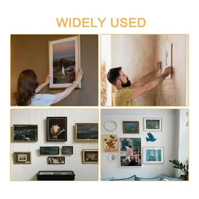 LIKE WISH 314 PCS Picture Hanging Kit Metal Heavy Picture Hanging Hooks For Drywall, Picture Hooks With Nails,Hanging Wire Sawto Oasis Select