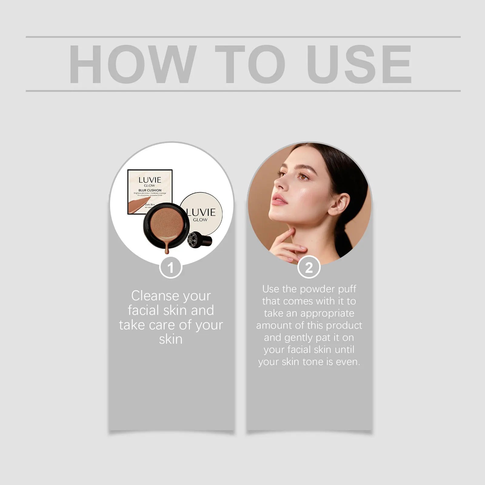 Long-Lasting Air Cushion Foundation Natural Coverage Blemishes Smooth Brightening Skin Oil Control Sweatproof Facial Base Makeup Oasis Select