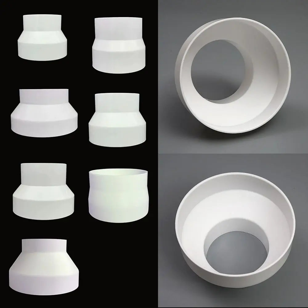 ABS Exhaust Pipe Reducer Adapter | Ventilation Ducting Connector