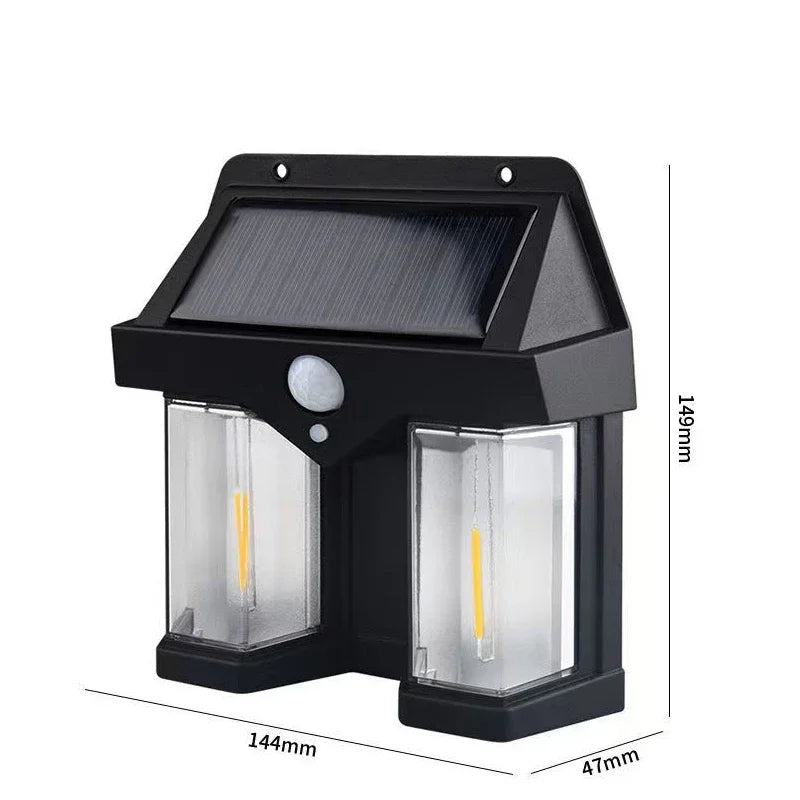 Solar Outdoor Wall Light – Motion Sensor LED Garden Lamp