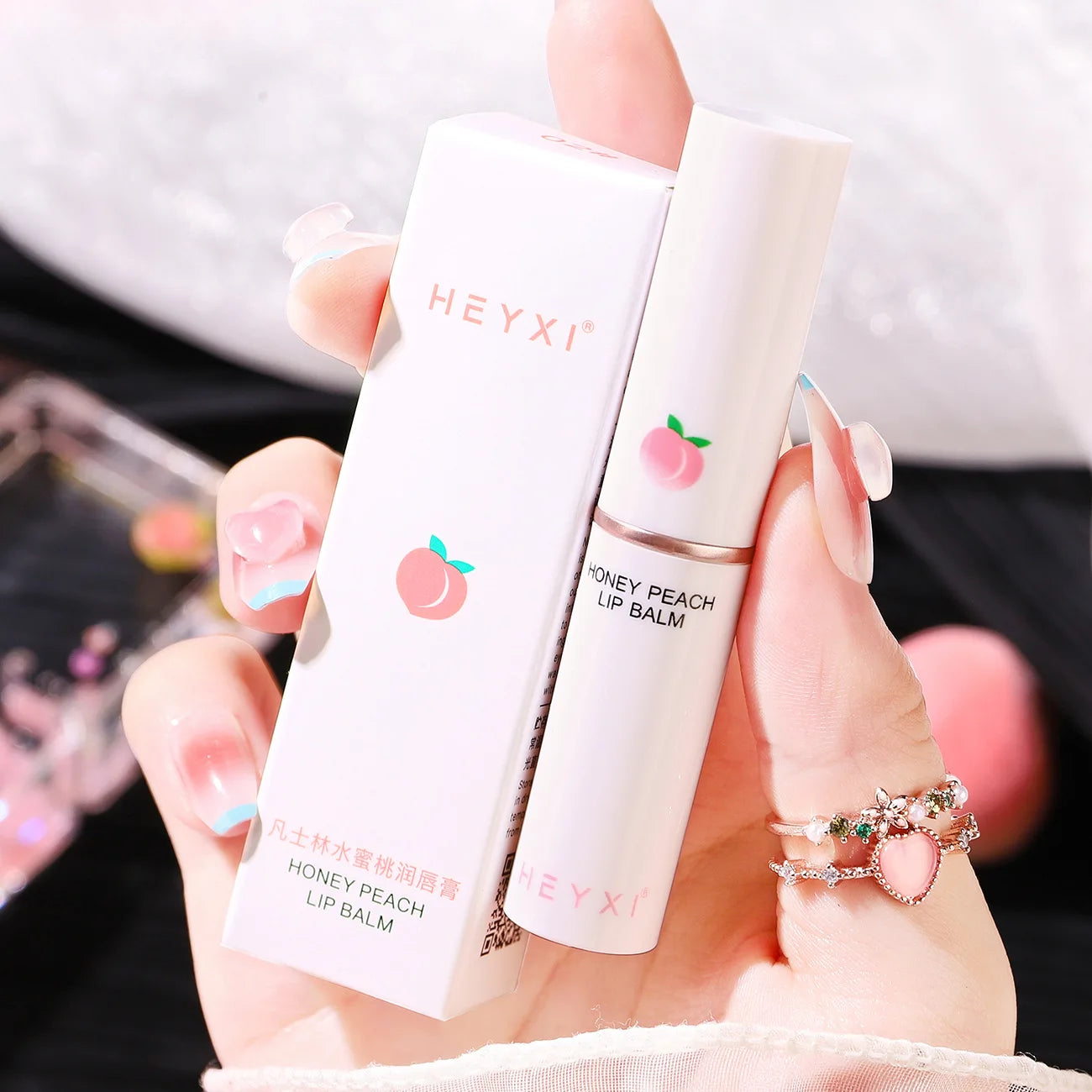 Honey Peach Color-Changing Lip Balm & Plumper | Moisturizing Color-Changing Lip Balm Oasis Select